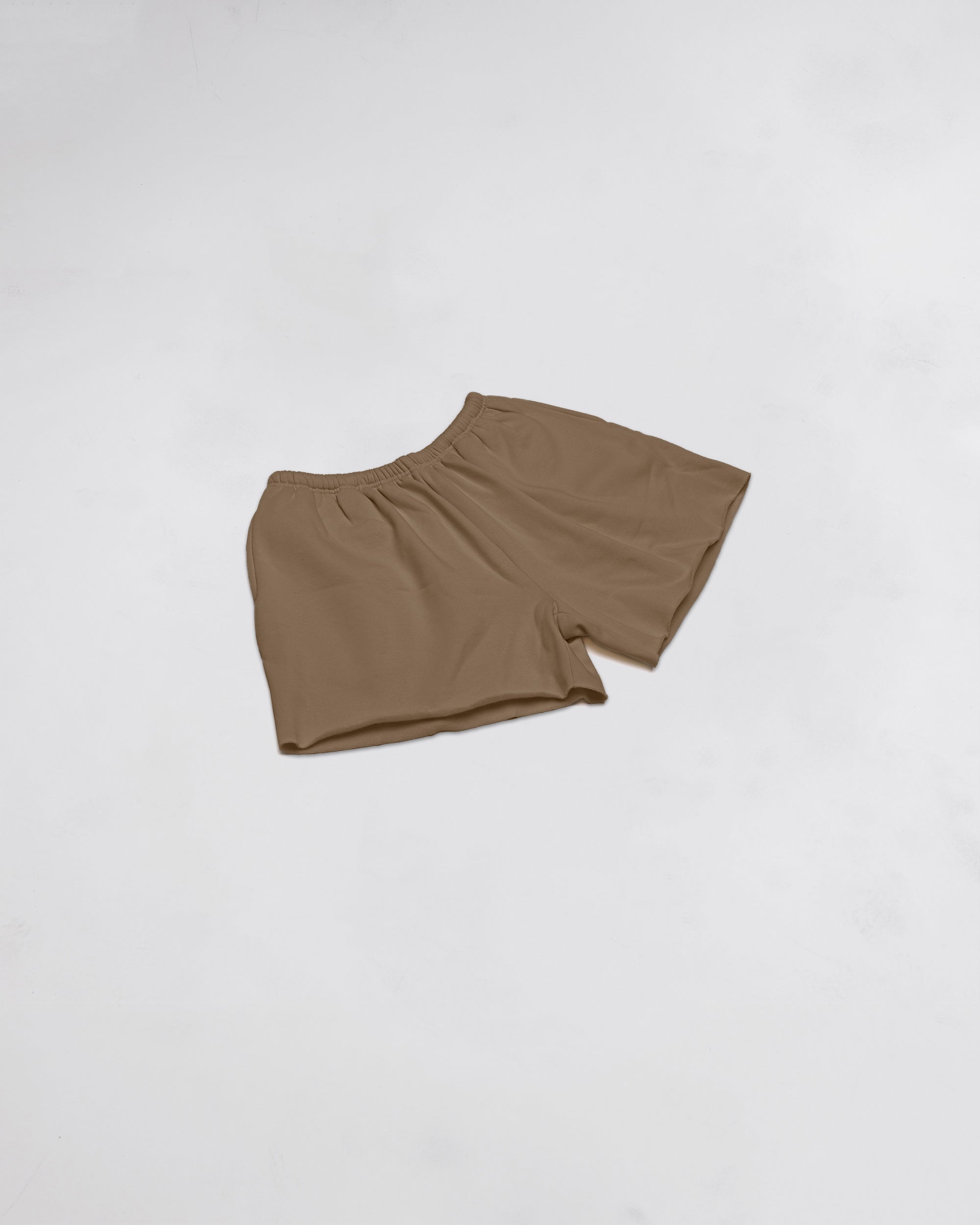 Cropped Shorts Light Brown