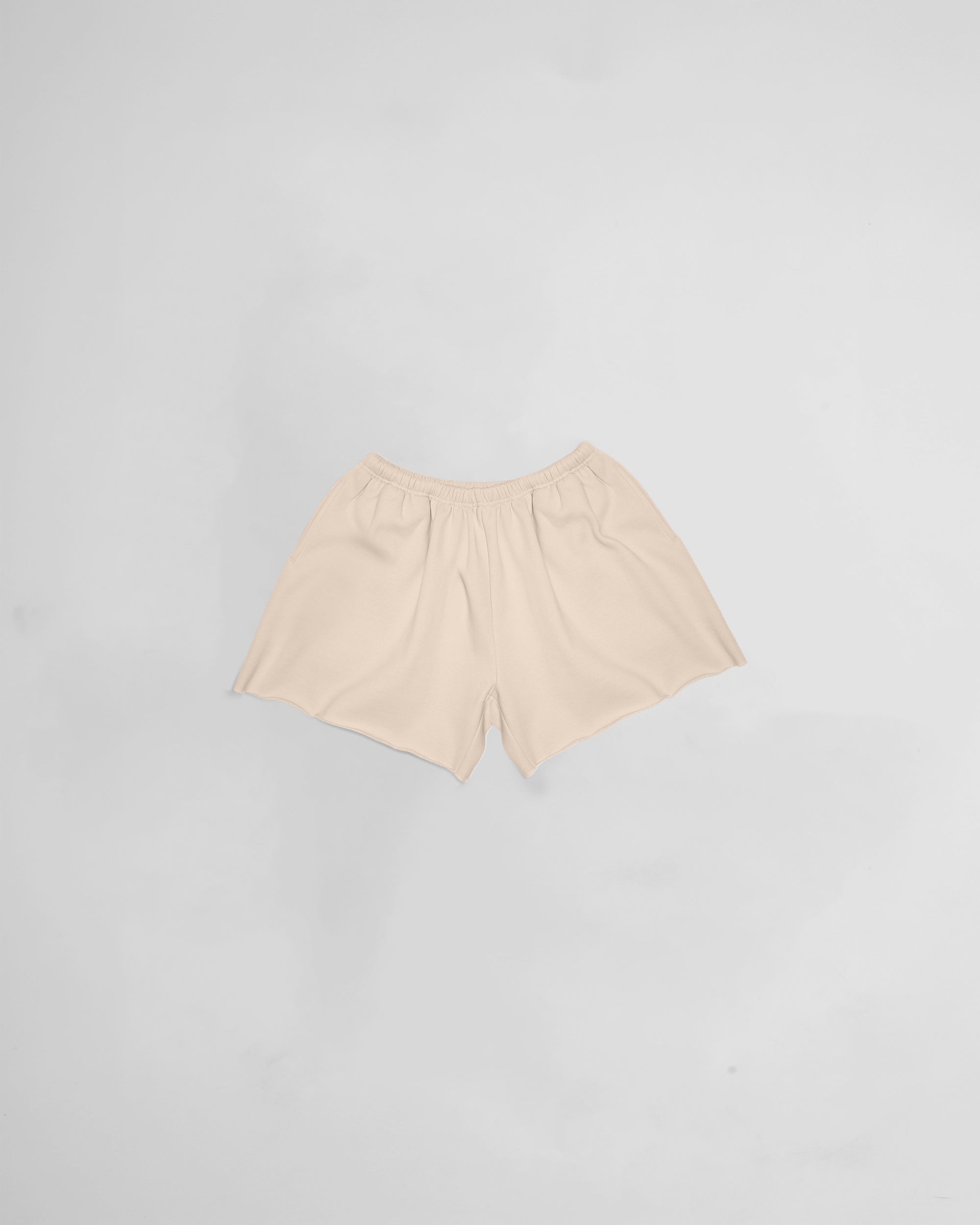 Cropped Shorts Tan