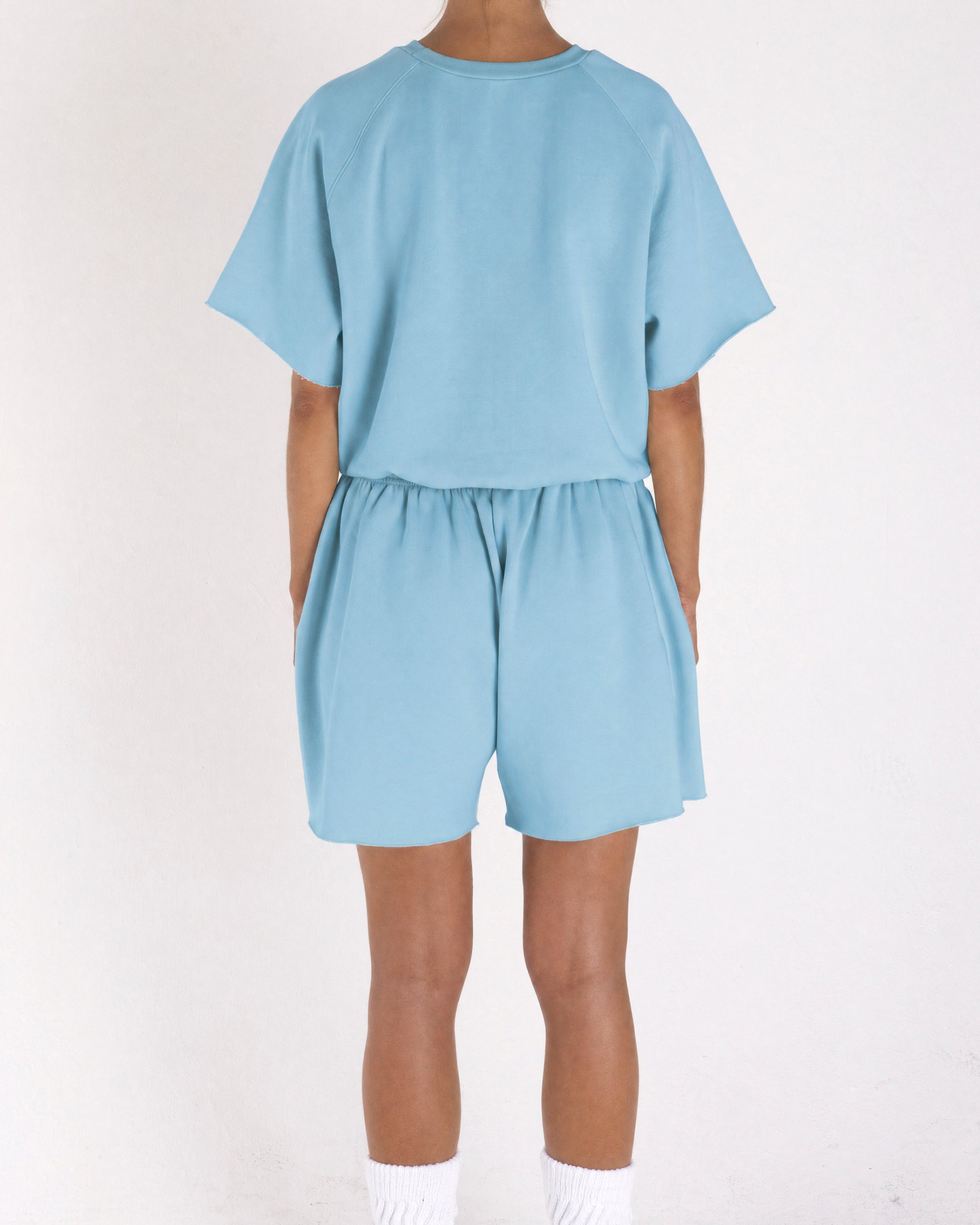 Cropped Shorts Light Blue
