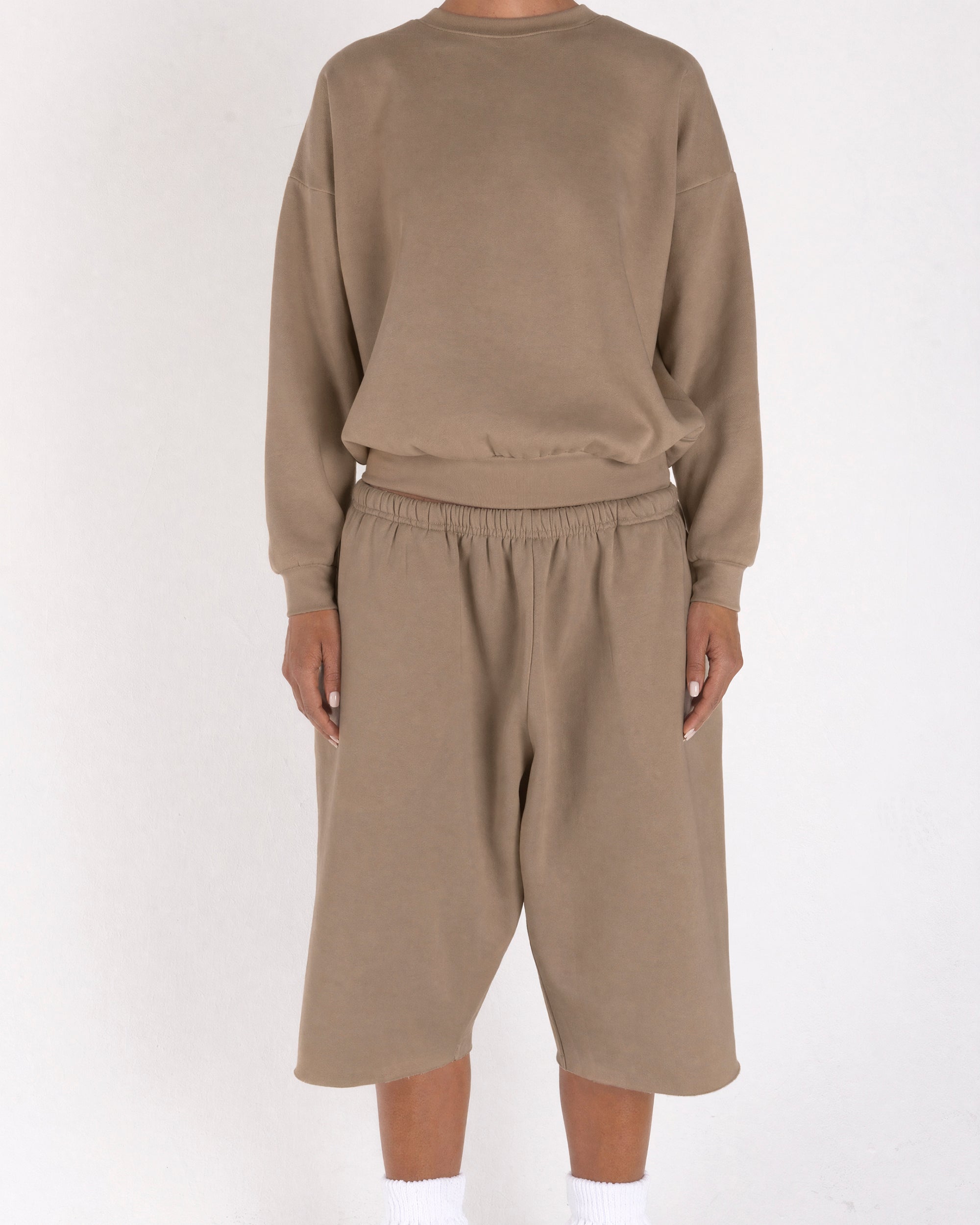 3/4 Shorts Light Brown