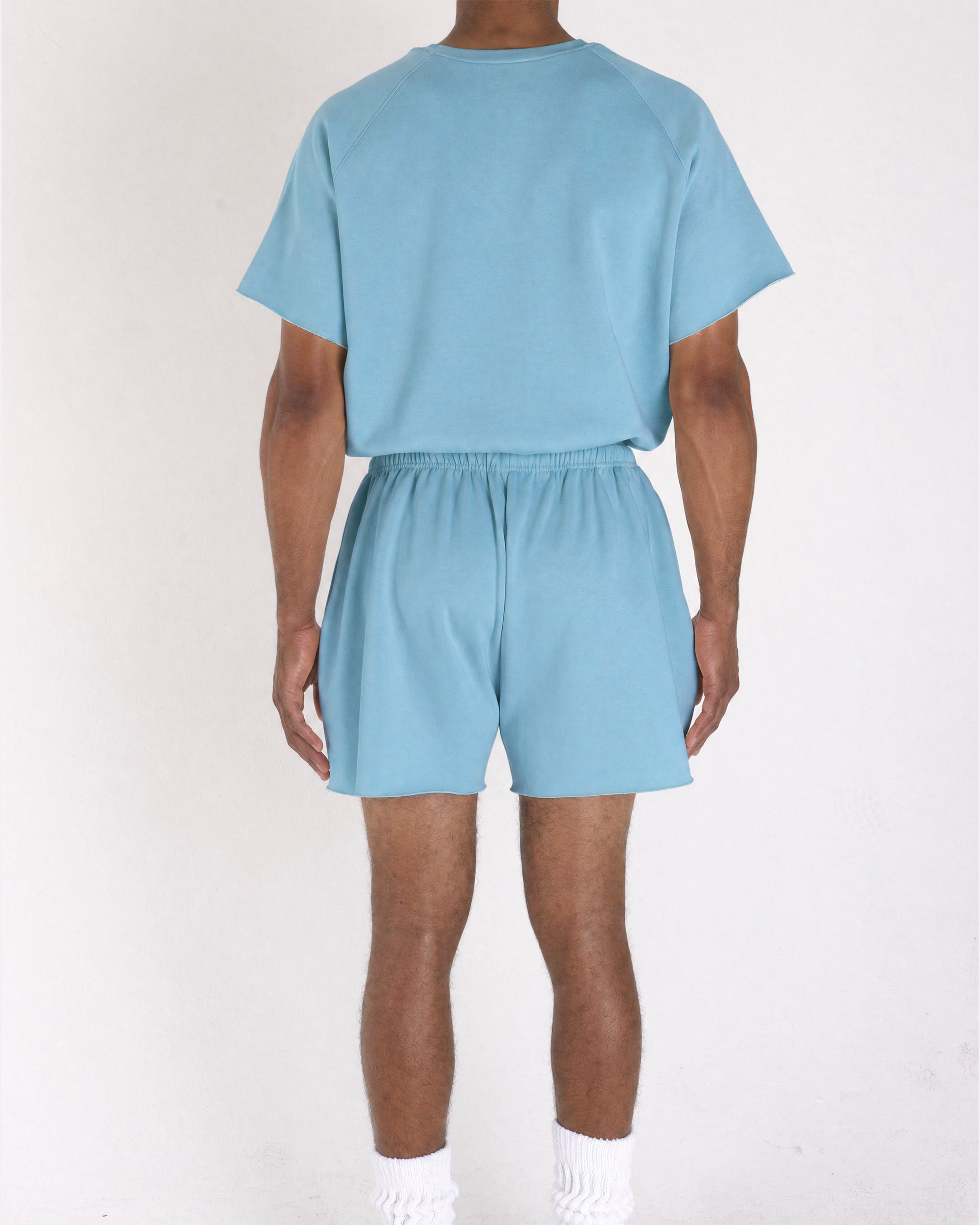Cropped Shorts Light Blue