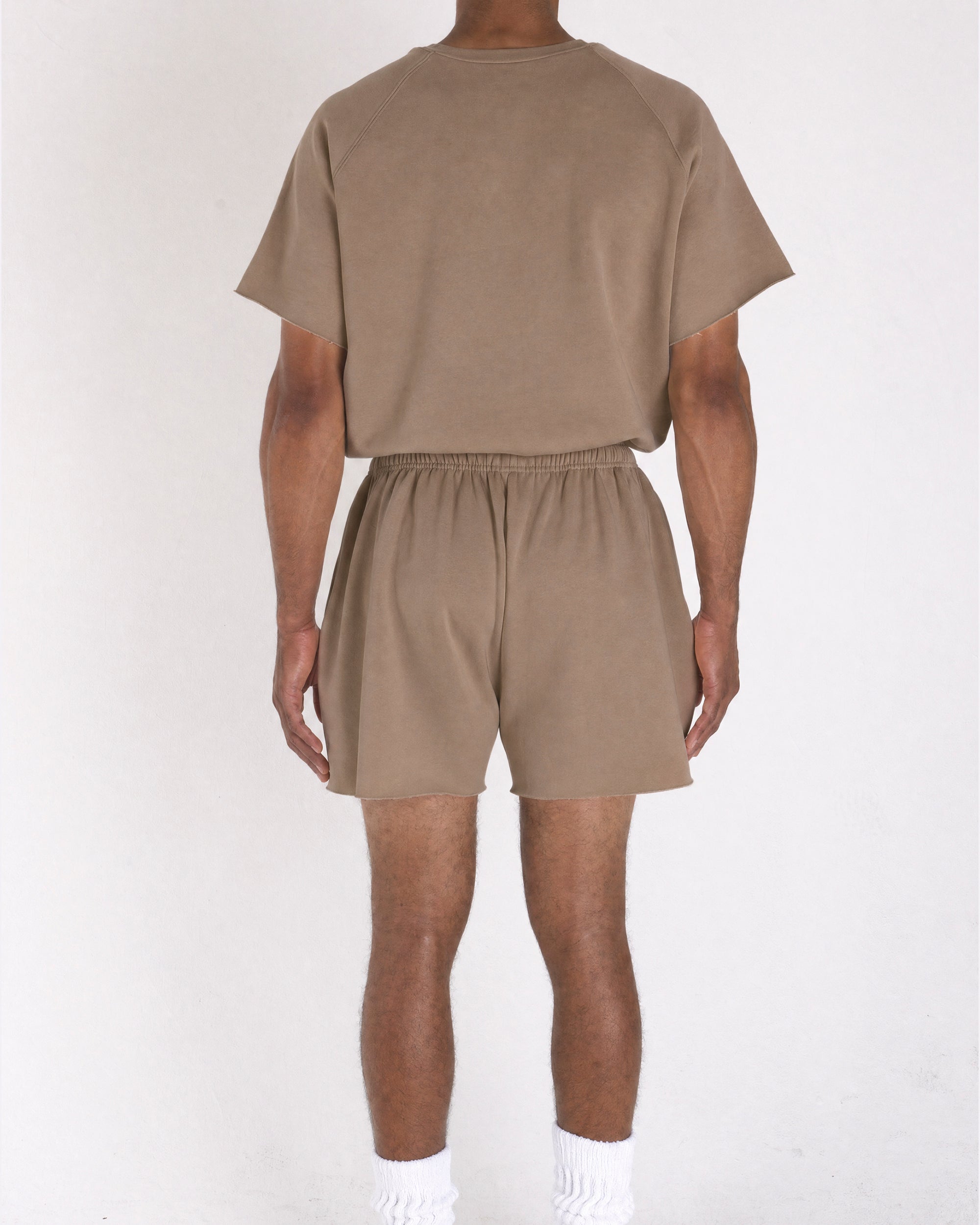 Cropped Shorts Light Brown