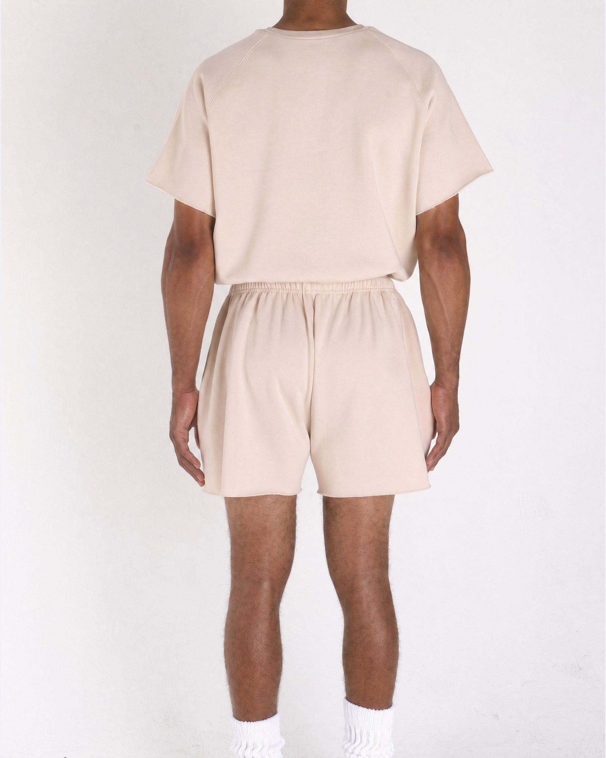Cropped Shorts Tan