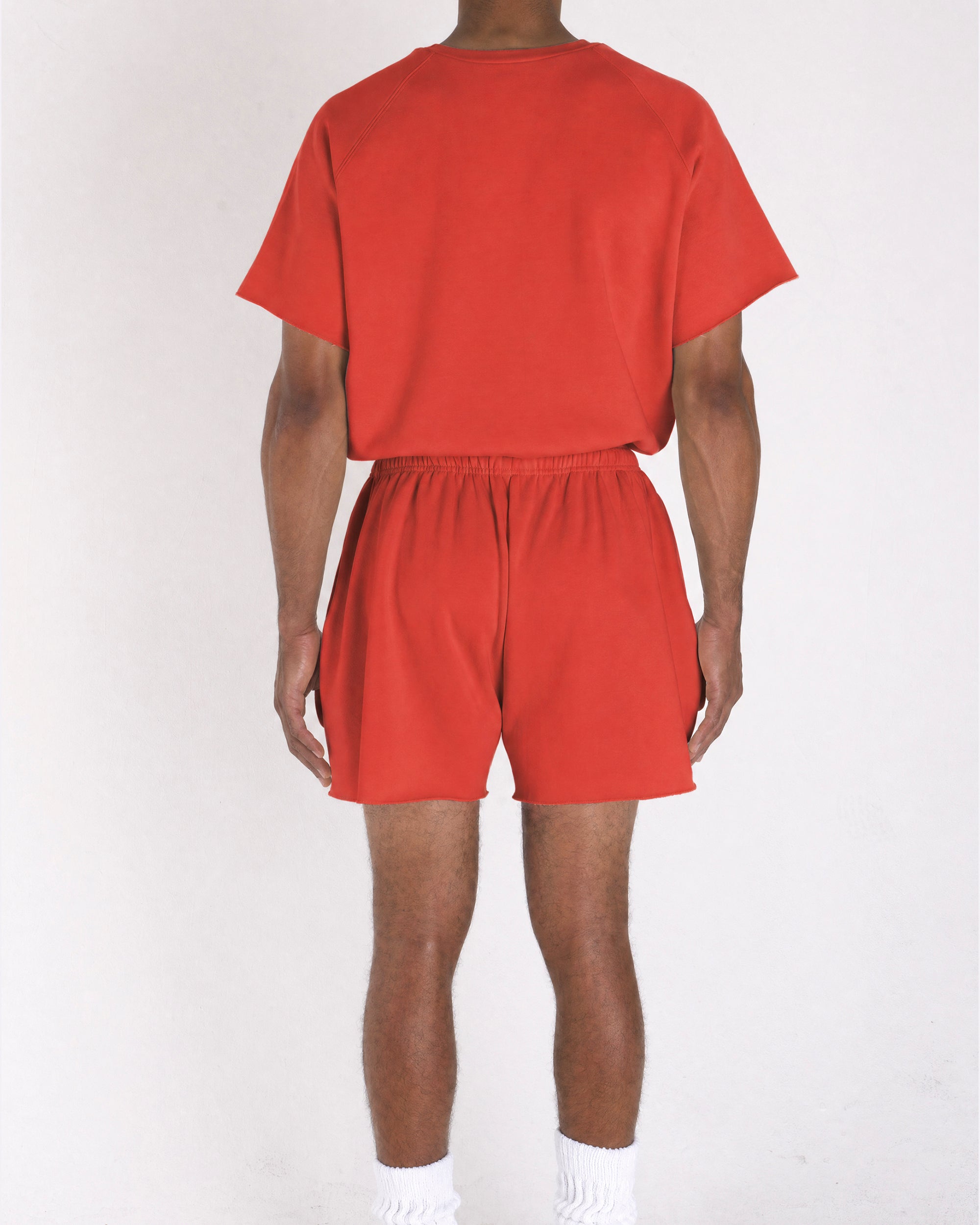 Cropped Shorts Red