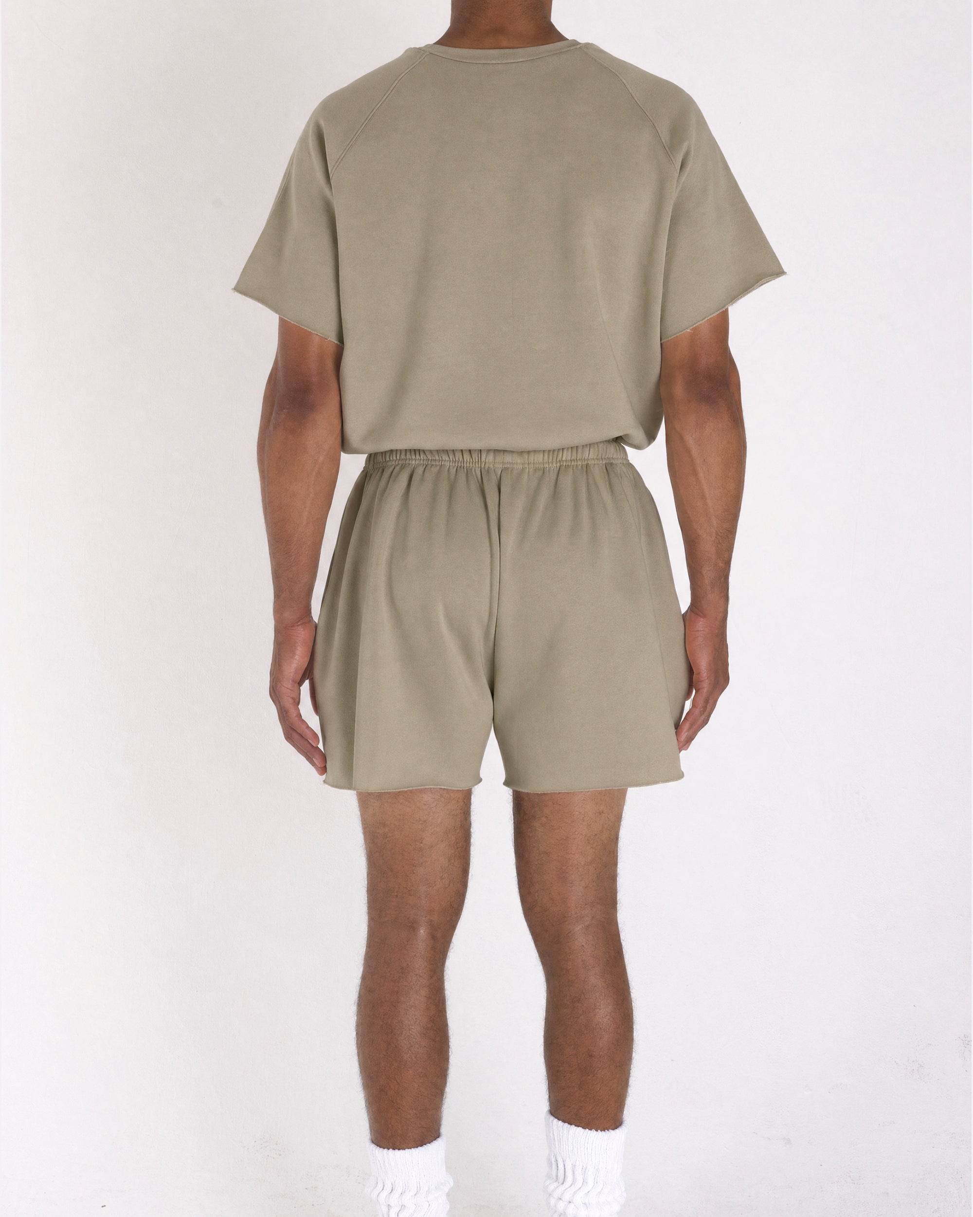 Cropped Shorts Military Green