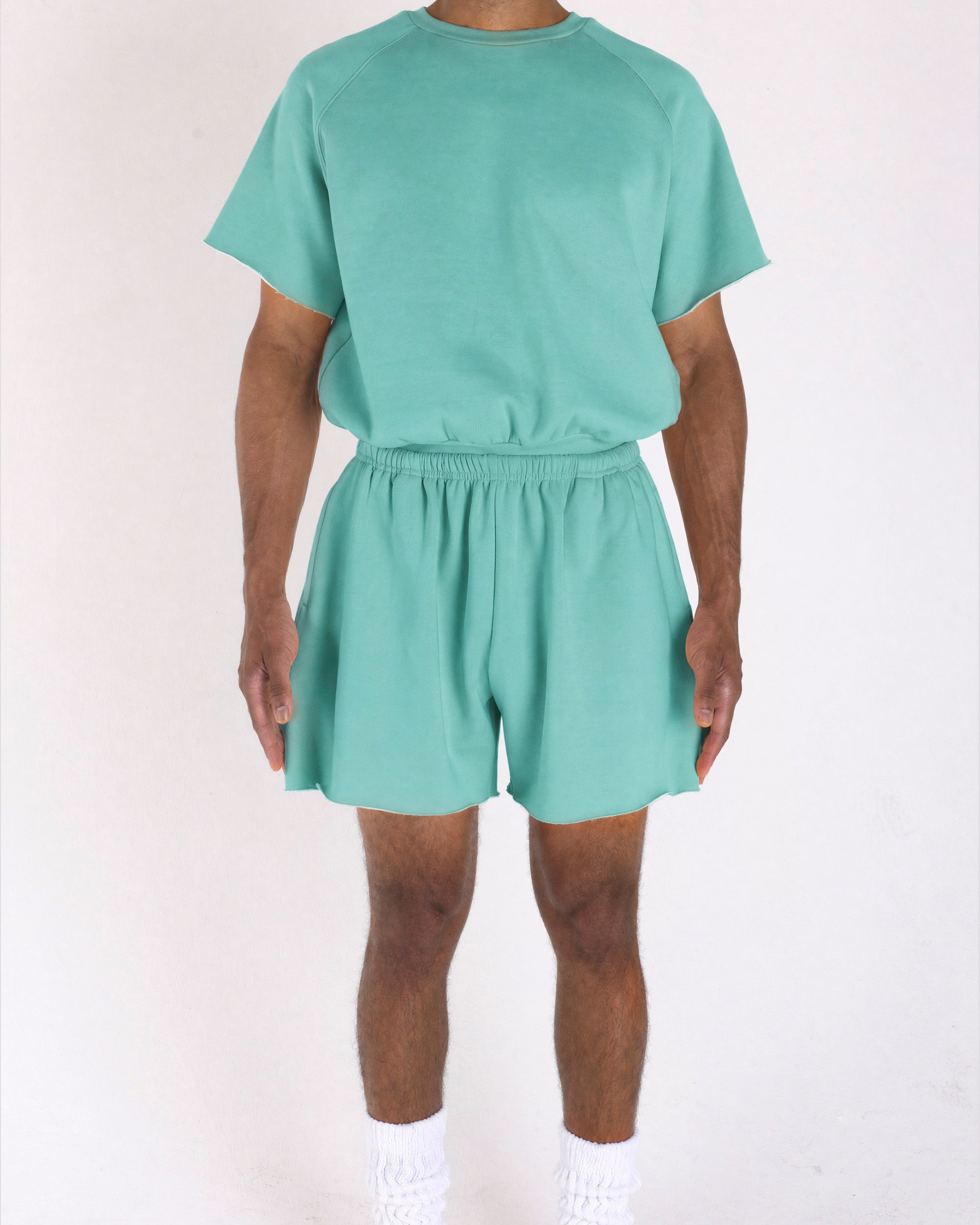 Cropped Shorts Green