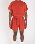 Cropped Shorts Red