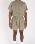 Cropped Shorts Military Green