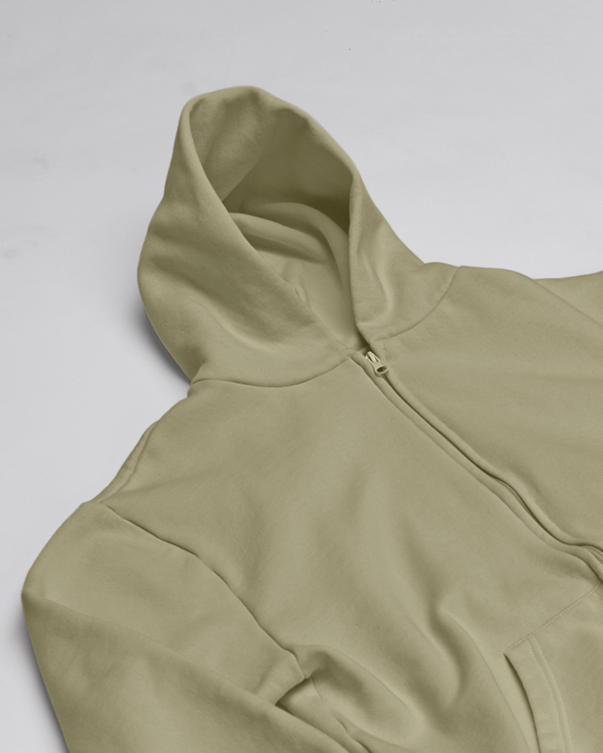 Zip Up Military Green