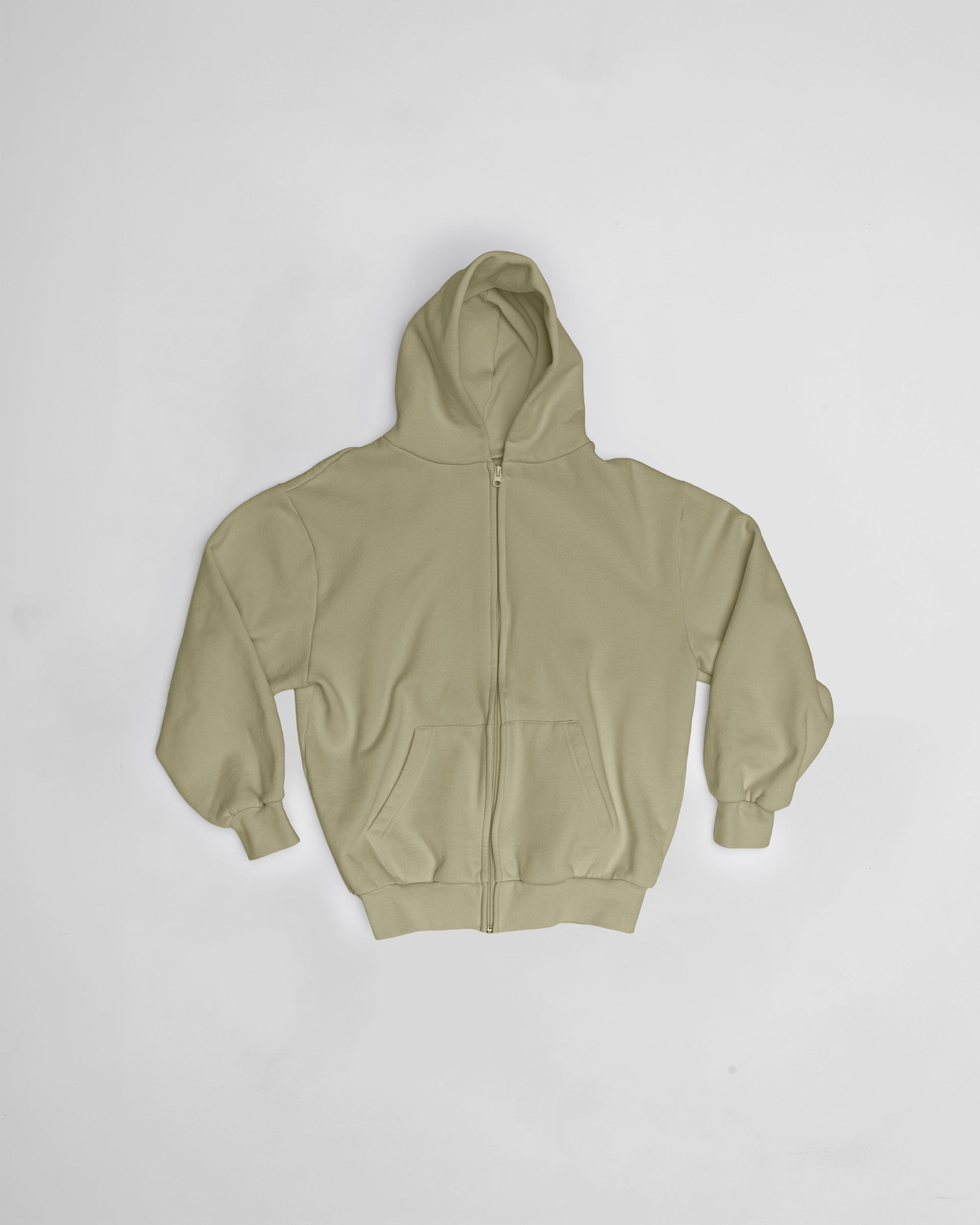 Zip Up Military Green