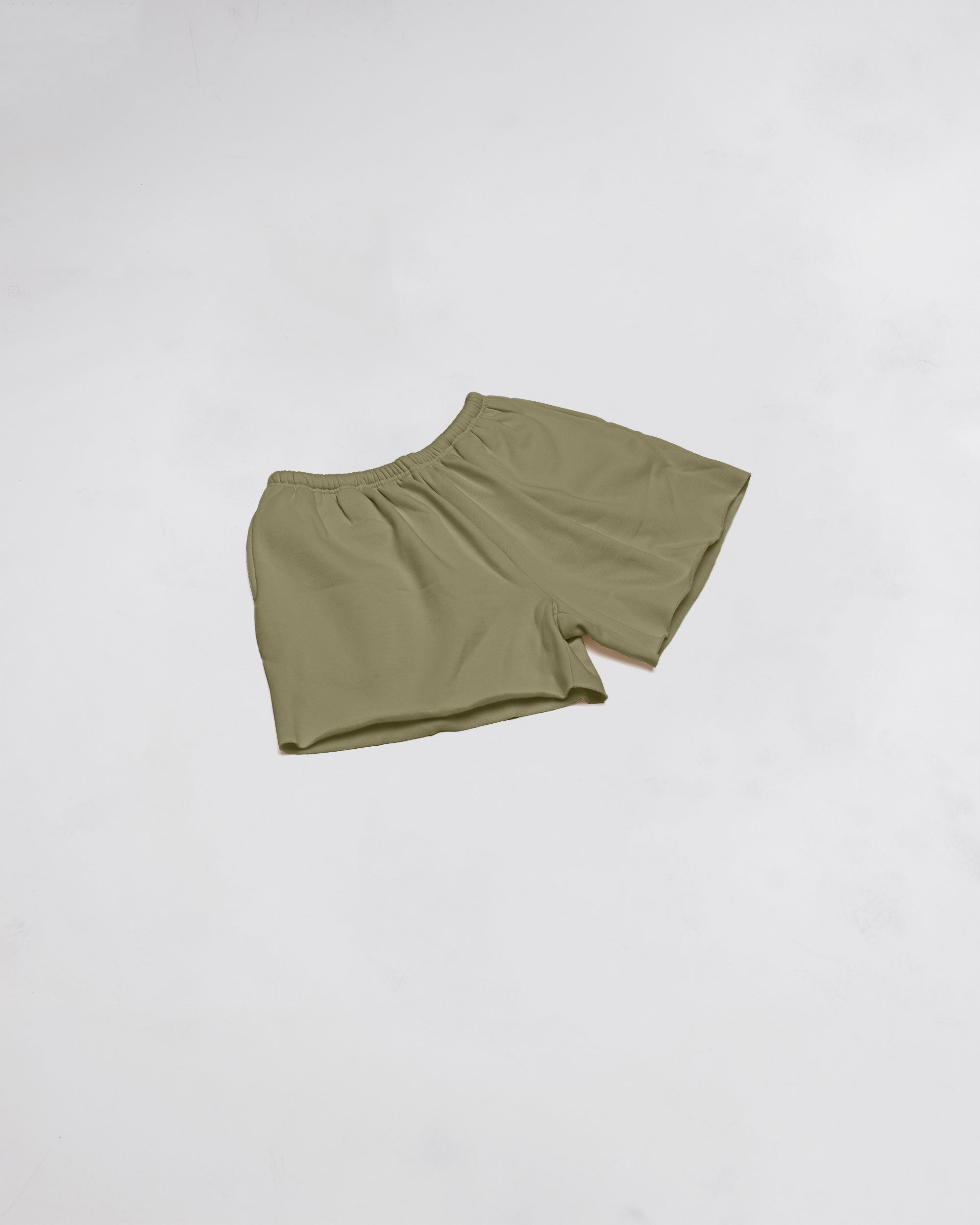 Cropped Shorts Military Green