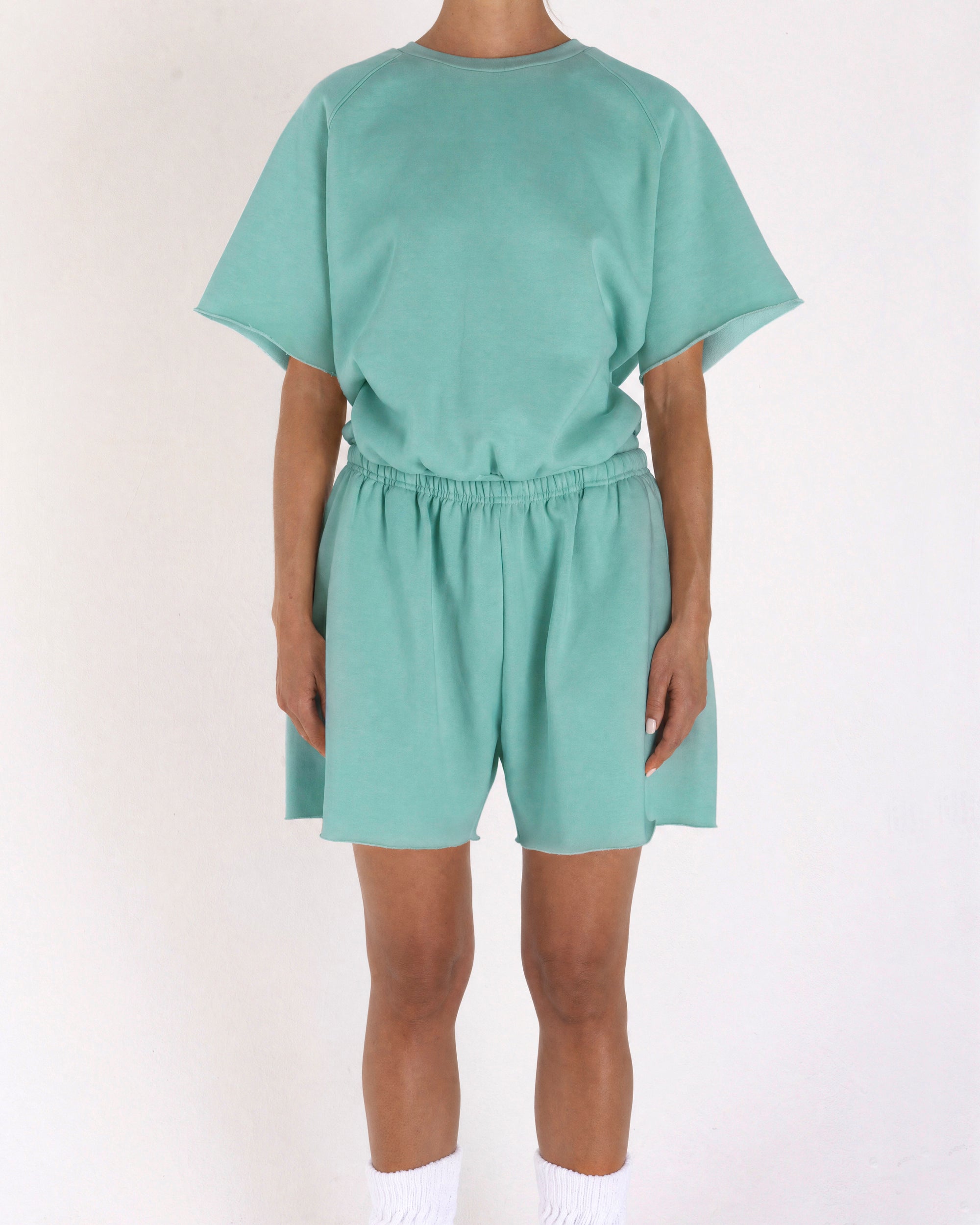 Cropped Shorts Green
