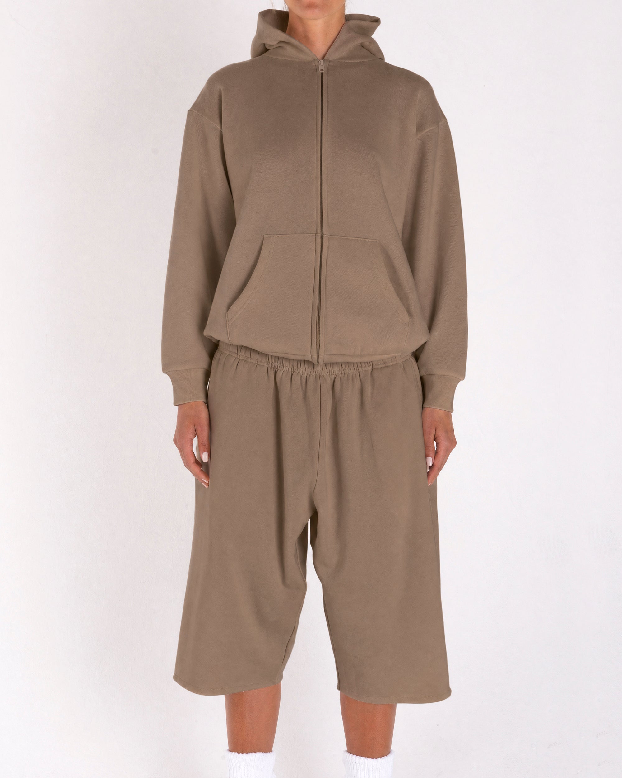 Zip Up Light Brown