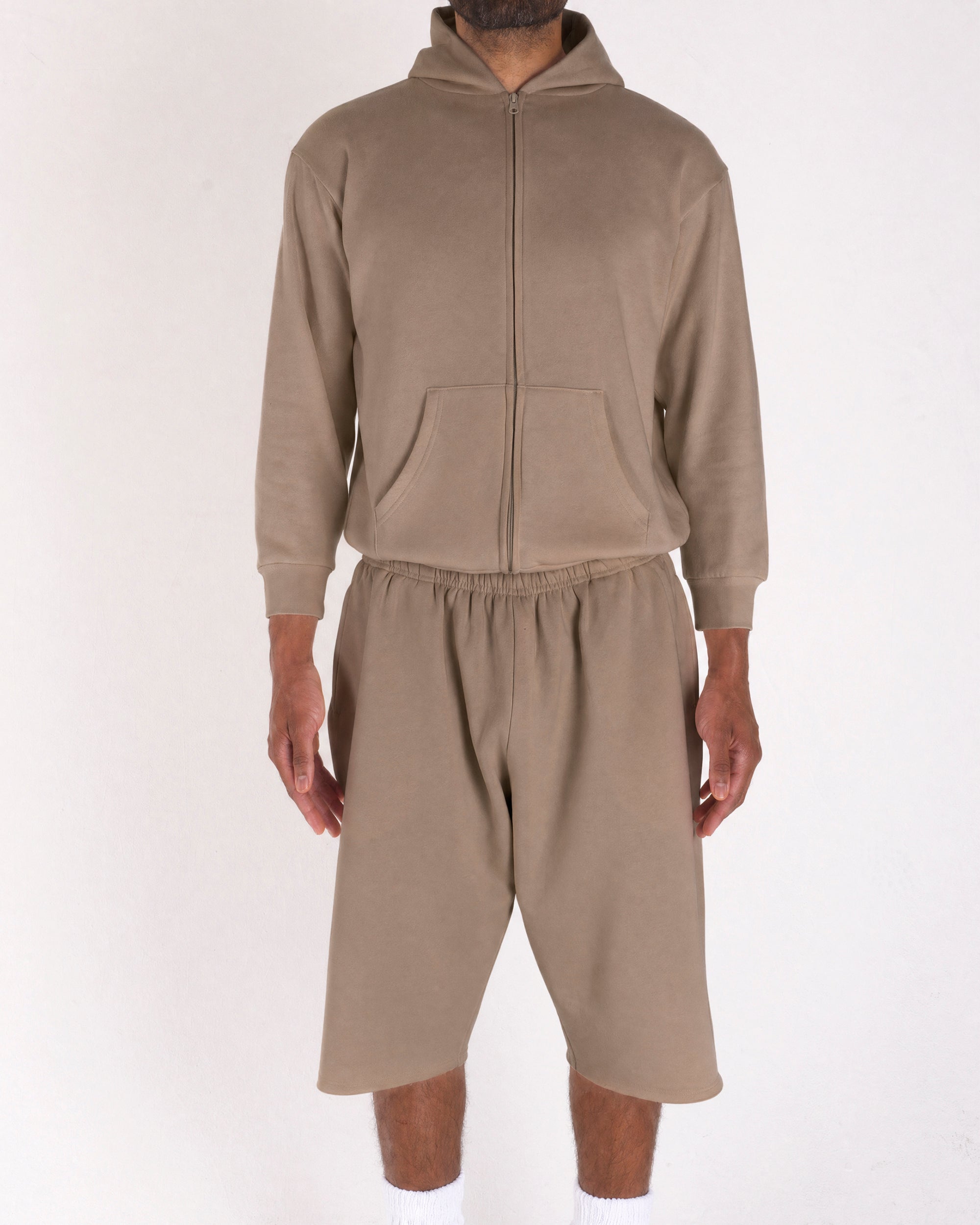 3/4 Shorts Light Brown