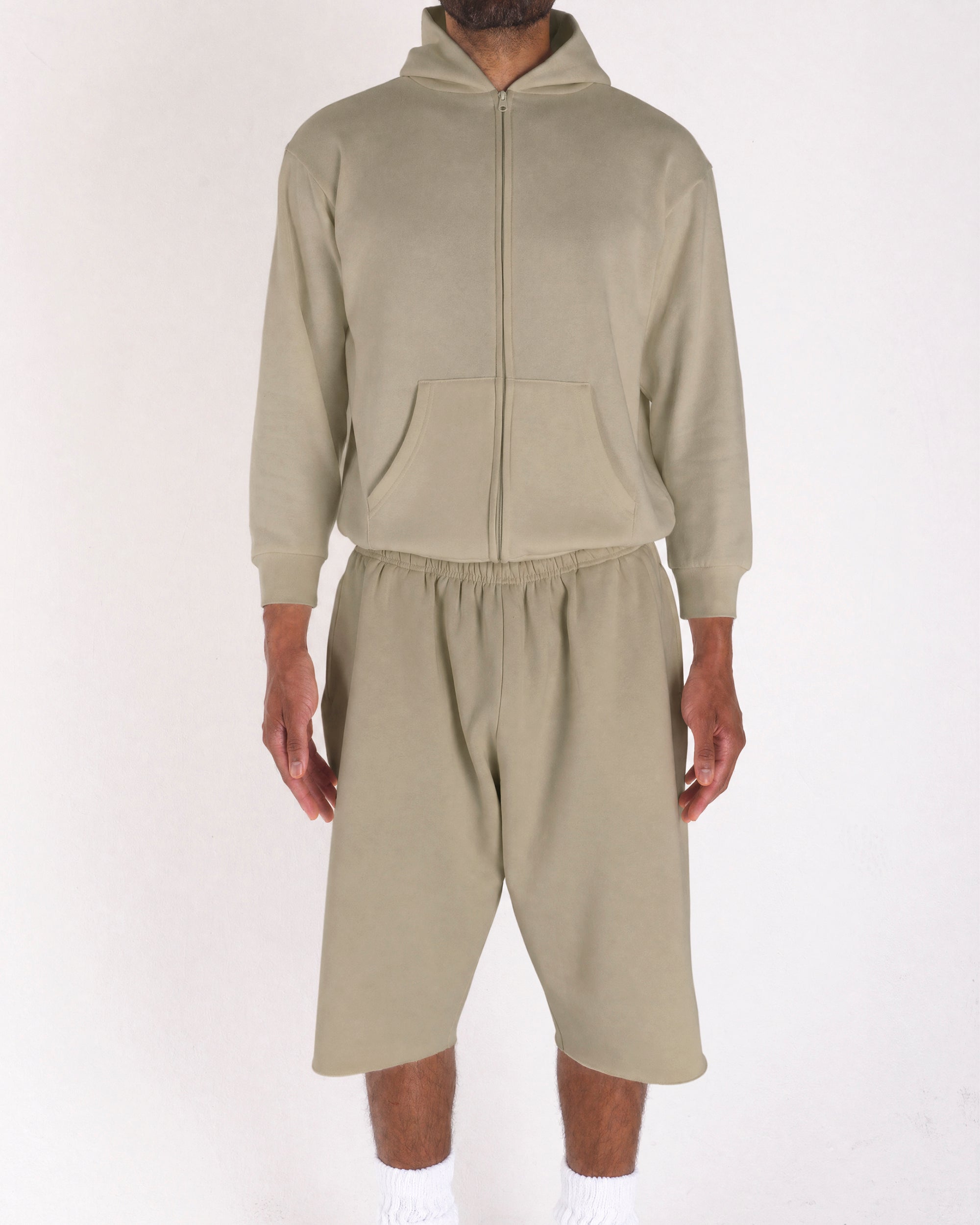 Zip Up Military Green